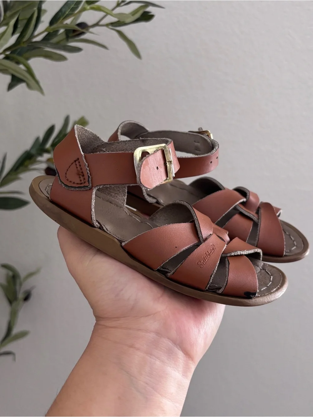 Salt Water Girls Brown Strappy Leather Sandals
